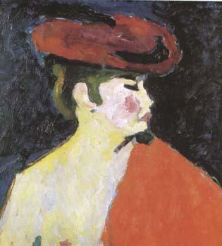 Alexei Jawlensky The Red Shawl (mk09) oil painting image